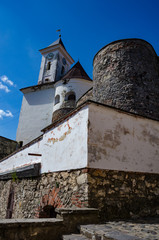 Background of Shenborn Castle in the Ukrainian carpathians