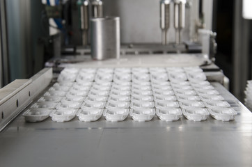 plastic cover of the juice production