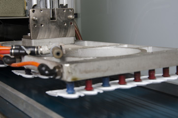 plastic cover of the juice production