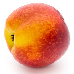 Peach. Fruit with isolated on white background.
