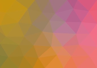 Colorful background consisting of triangles of different colors in a row next to each other and one below the other. Pixel abstract background. Mosaic of geometric elements 