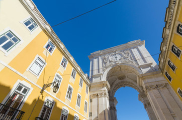 Fototapeta na wymiar Place du commerce - Lisbonne - Praça do Comércio