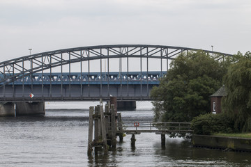 Fototapeta premium Hamburger Norderelbbrücke Elbbrücke