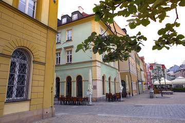 Central market square in Wroclaw, Poland