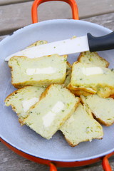 palet de courgettes aux fromage crémeux