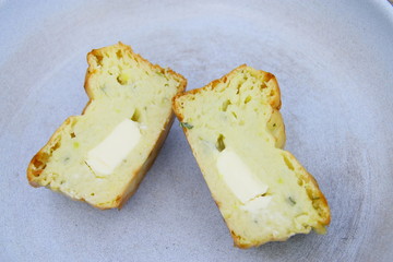 palet de courgettes aux fromage crémeux