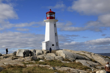 Fototapeta na wymiar Peggy's Cove Lighthouse