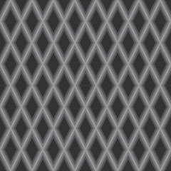 Seamless gray outline rhombic pattern vector
