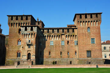 Fototapeta na wymiar The medieval St George Castle in Mantua (Mantova), Italy