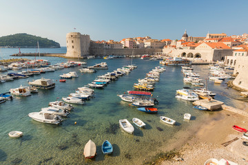 Fototapeta na wymiar The harbour Dubrovnik, Croatia