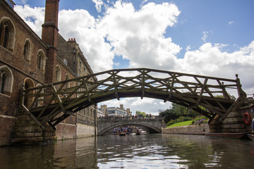 Cambridge mathematical bridge river view