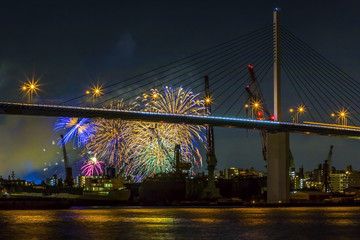 Obraz premium 大濠花火大会