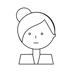 Woman profile cartoon