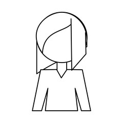 Woman profile cartoon