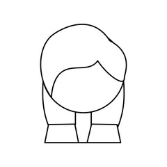 Woman profile cartoon