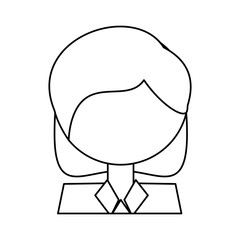 Woman profile cartoon