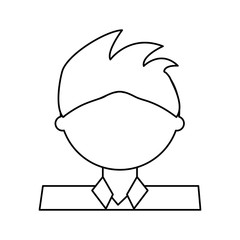 Man cartoon profile