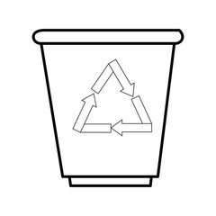 trash bucket icon