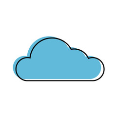 Cloud weather symbol
