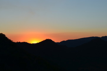 Obraz premium Mountain Sunset