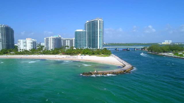 Aerial drone video Bal Harbour FL