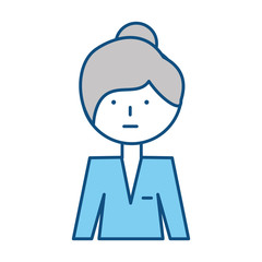 Woman profile cartoon