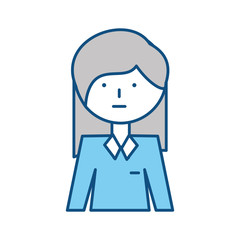 Woman profile cartoon