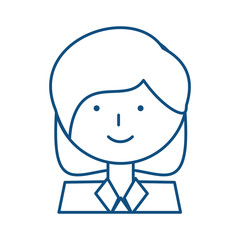Woman profile cartoon