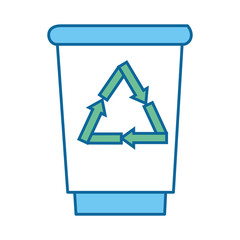 Obraz premium trash bucket icon