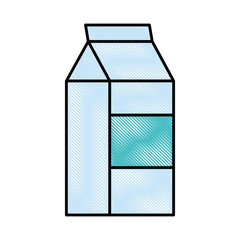 Milk box isolated