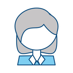 Woman profile cartoon