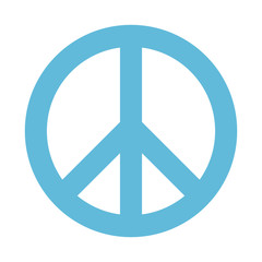 Hippie peace symbol