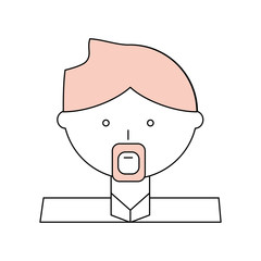 Man cartoon profile