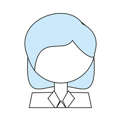 Woman profile cartoon