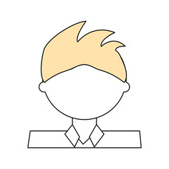 Man cartoon profile