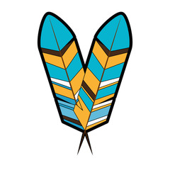 Bird feather symbol