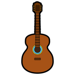 Fototapeta premium Acoustic guitar instrument