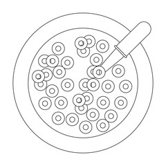 cereal bowl icon
