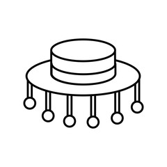 mexican hat icon