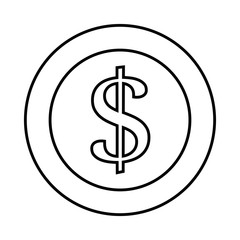 Obraz premium money coin icon