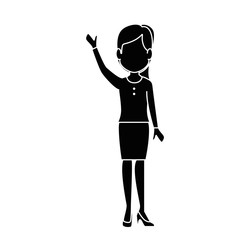 Woman profile cartoon