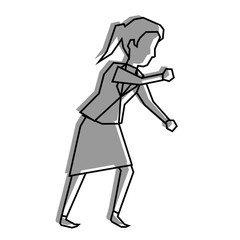 Woman profile cartoon