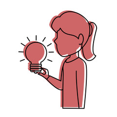 Executive person with idea