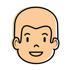 Obraz premium cartoon man face icon