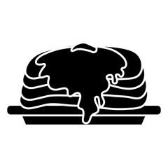 pancakes with syrup icon