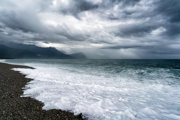 Typhoon in Hualien, Taiwan