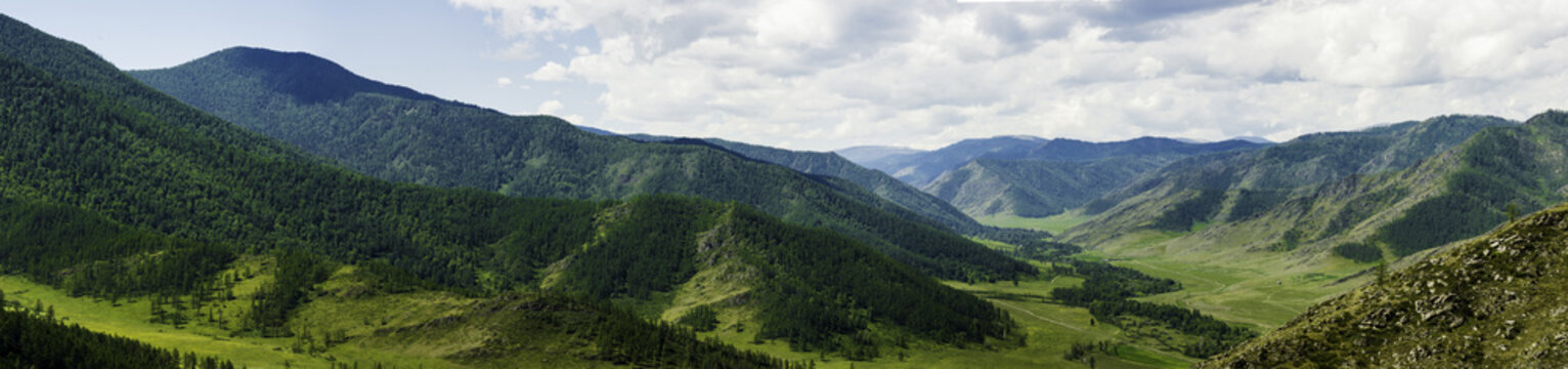 Panorama of the Altai Mountains