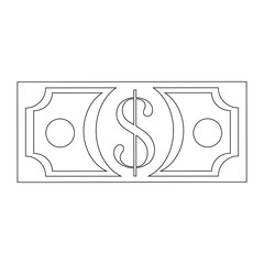 Money billet isolated