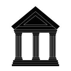 Obraz premium Bank building symbol