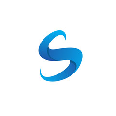 s letter logo abstract